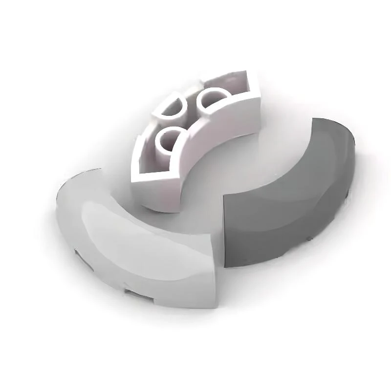 

50g/45PCS Building Blocks Parts 65617 Technical Bricks Round Corner 3x3x1 Without Studs Assembles Toys Gifts Kit