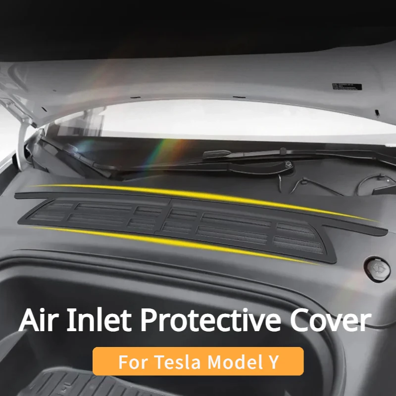 Insect-proof Net for Tesla Model Y Front Trunk Air-conditioning Cover Intake Grille Clean Air Inlet Protective Car Accessories