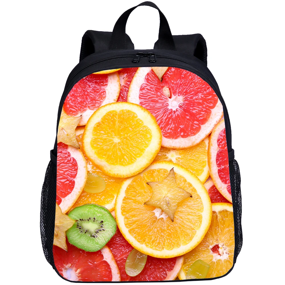 16 Inch Fruit Pattern Kids School Bag Backpack Kids Schoolbag Toddler Backpack Student Bag Lovely Lightweight Travel Bag