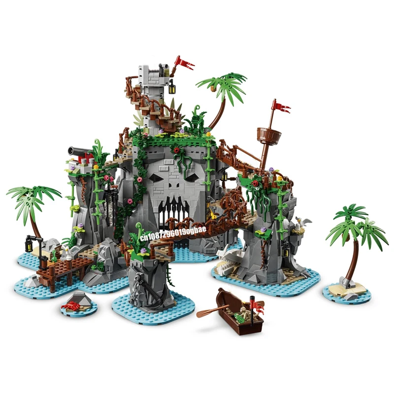 New 2809PCS medieval Pirate Series MOC Dangerous Pirate Island building model DIY creative ideas child Toy christmas Gift blocks