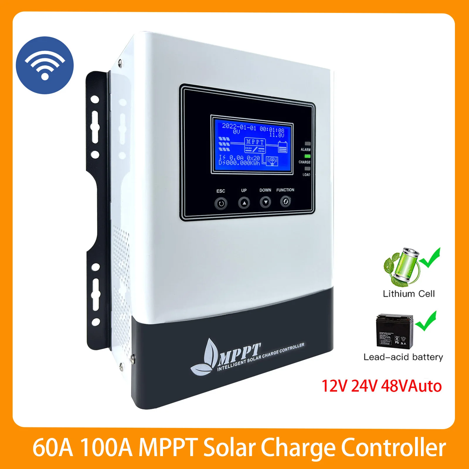 100 Ampere MPPT Solar Battery System Charge Controller 12V 24V 48V 150VDC PV Photovoltaic Charging Regulator Support WIF RS485