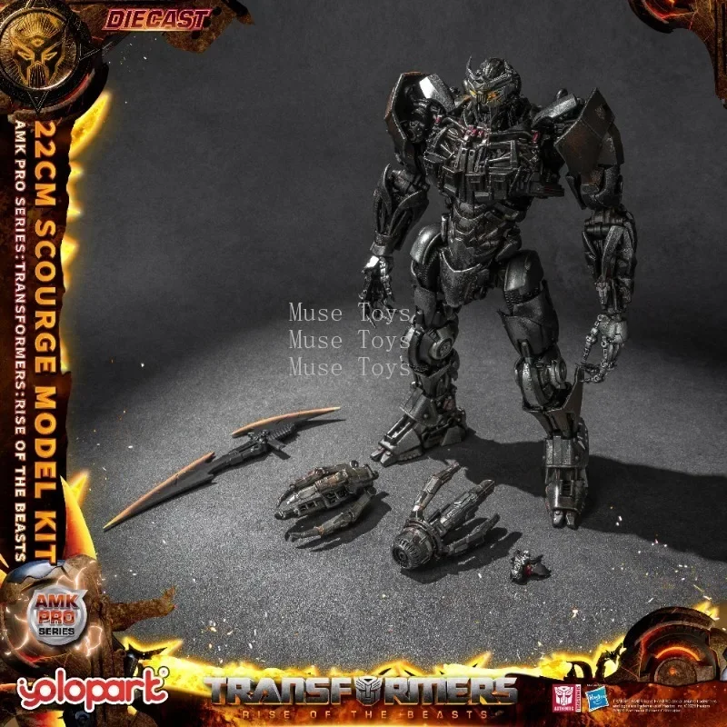 In Stock Transformation: Rise of The Beasts AMK PRO Series 22cm Scourge Model Kit Action Figures Toys Gifts for Boy Collection