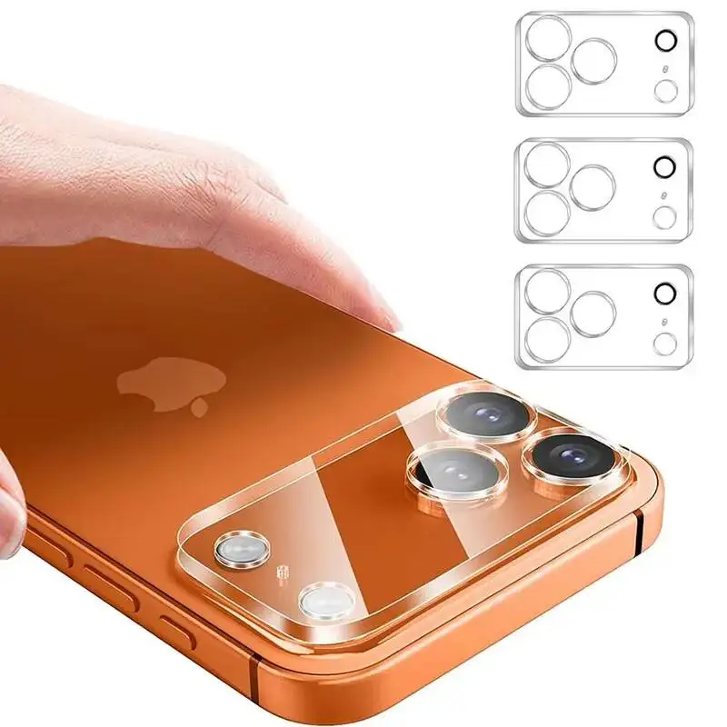 

3PCS Protection for Iphone 16 Plus 15 14 17 Pro Max Screen Protector For 13 Mini Camera Lens Glass Film