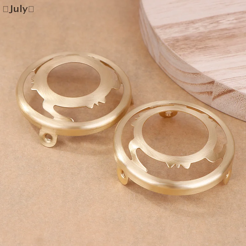 

1Pc Light Socket Brass Three Holes Ring E27 E14 Screw Lampshade Fixed Ring Holder Shade And Socket Connecter