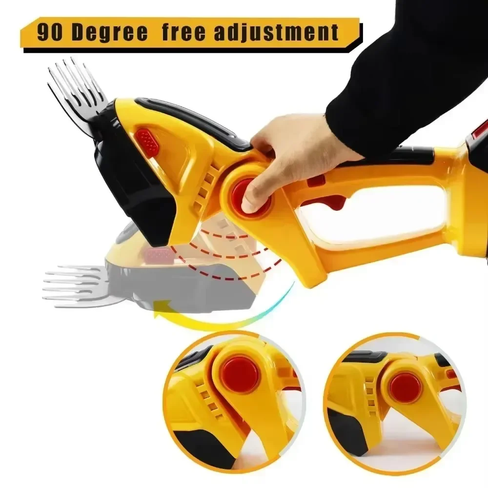 

21V 2 in 1 Electric Battery Scissors Electric Hedge Trimmer 20000rpm Household Cordless Lawn Mower Pruner Garden Bush Scissors