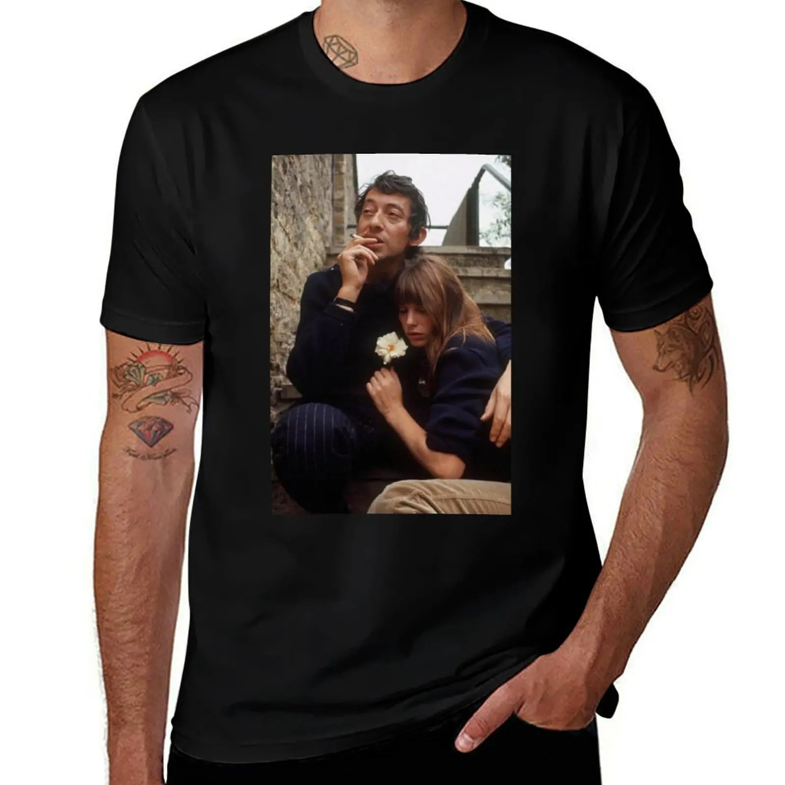 Serge Gainsbourg and Jane Birkin T-Shirt man t shirt luxury T-Shirt