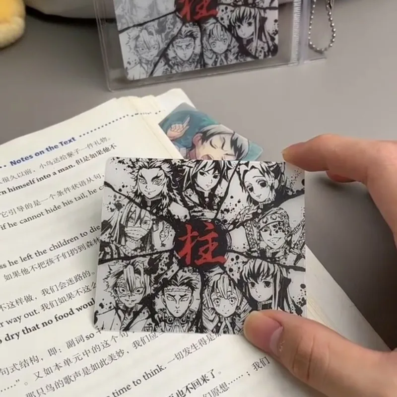 

Creative Demon Slayer Cards Tanjirou Anime Action Figure Cartoon Grating Card Cute Toys Children Birthday Gift Anime Merchandise