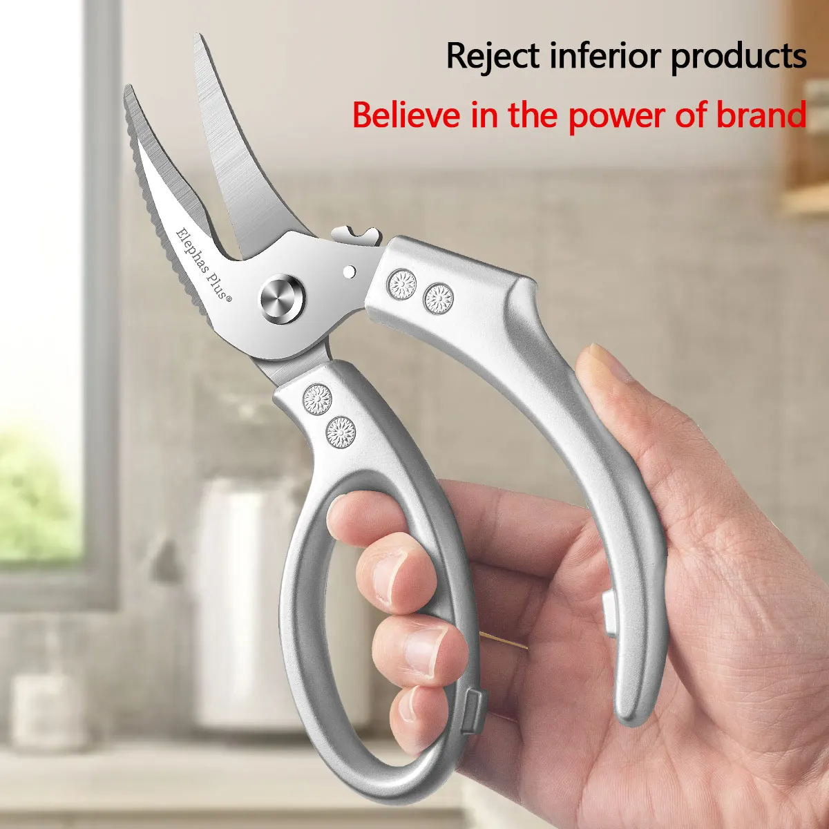 Stainless Steel Chicken Bone Scissors Kitchen Household Food Scissors Fish Chicken Duck Cutter Scissors