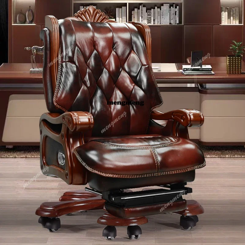 

High quality Ergonomic Manger Home Office Upgrade Office Chair Support Wheel Leather Support Nordic Bureaux Executive Gaming Cha