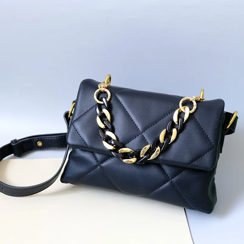 New Fashion Woman Bag Accessory Detachable Part Chain Black Gold Strap Neck Crossbody String Women Acrylic Shoulder Handle Chain