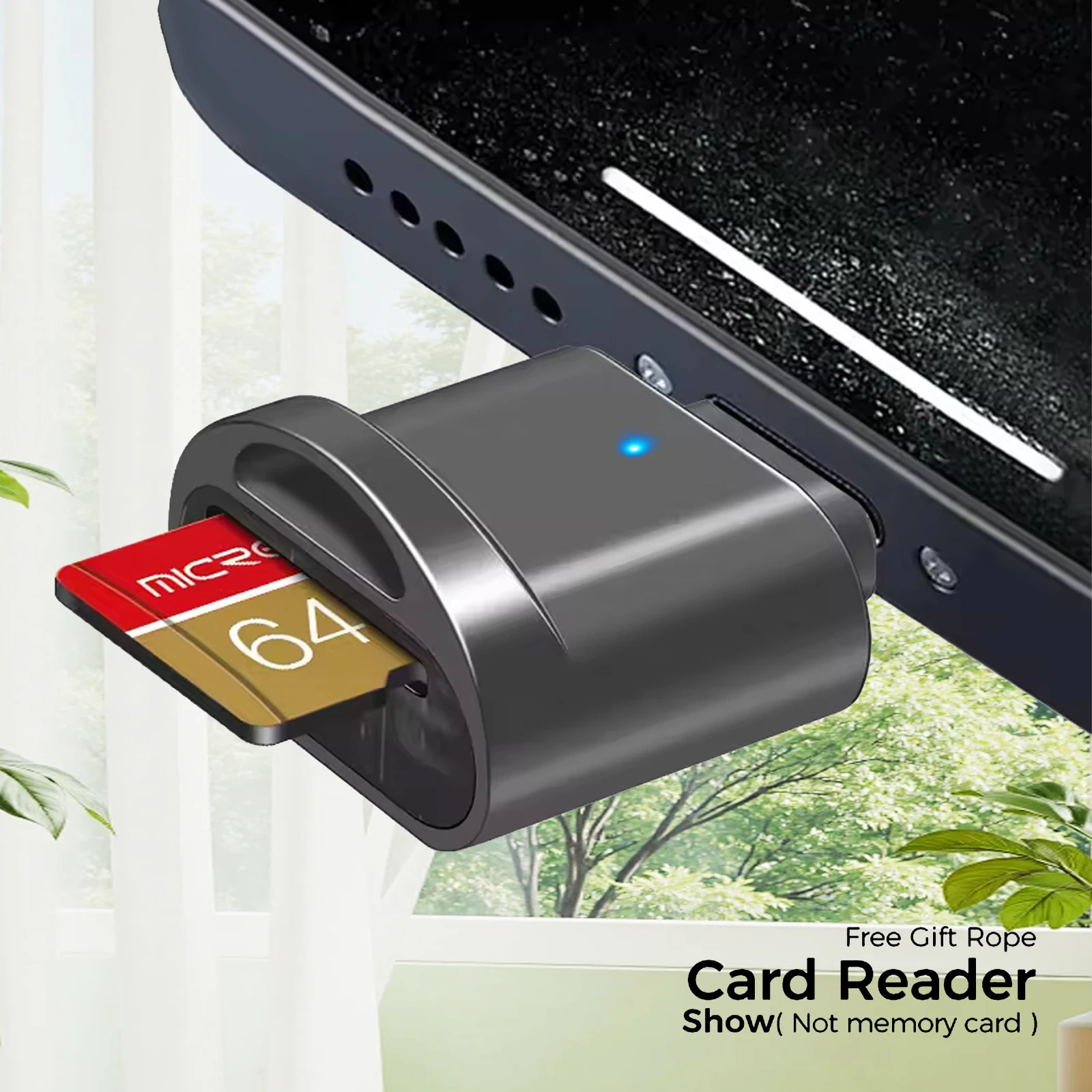 เครื่องอ่านการ์ด Micro SD iPhone/iPad - อะแดปเตอร์ OTG แบบ Plug-and-Play การขยายหน่วยความจําทันทีเข้ากันได้กับ iOS 13