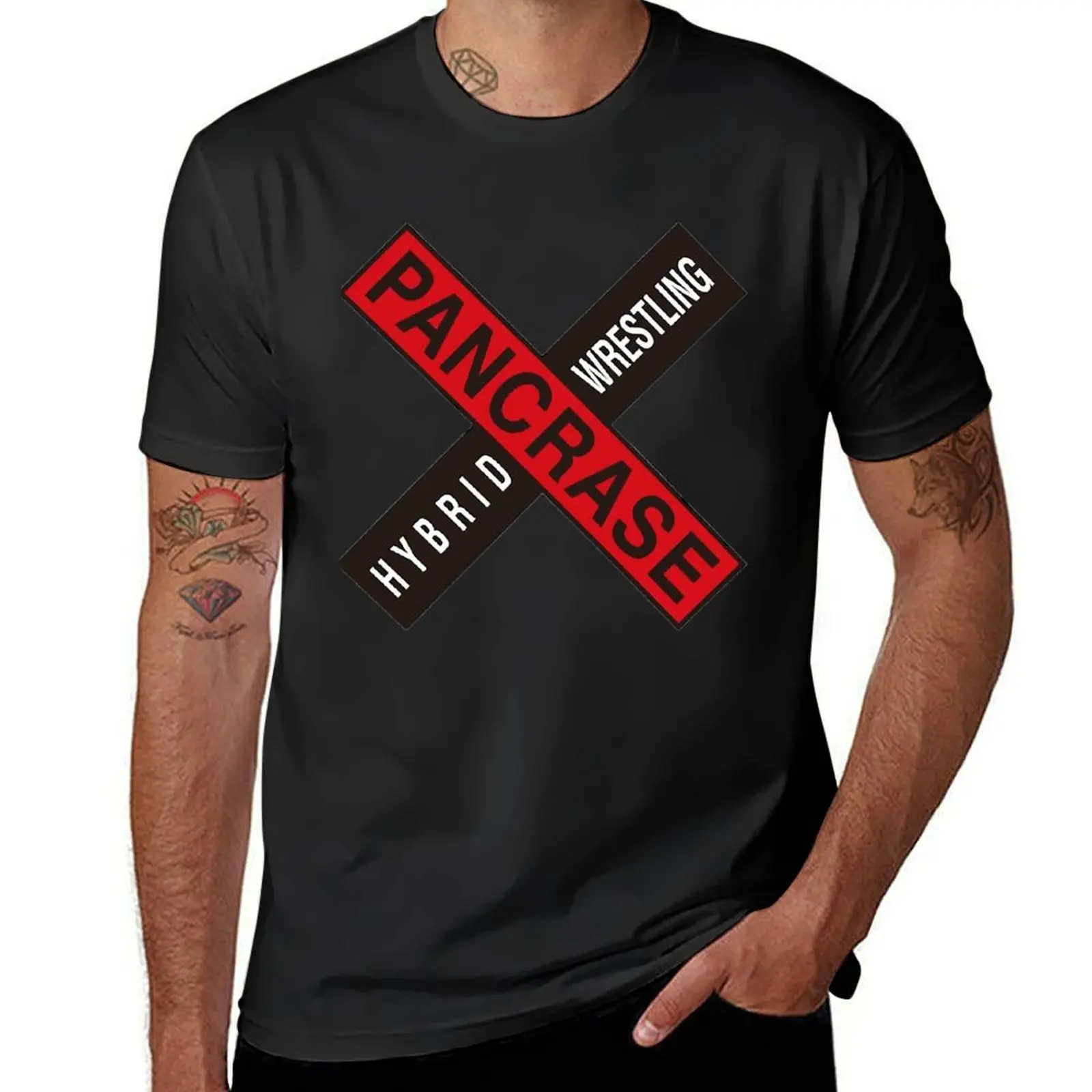 Pancrase Hybrid Wrestling T-Shirt tops Short sleeve tee plus sizes Aesthetic clothing mens clothing