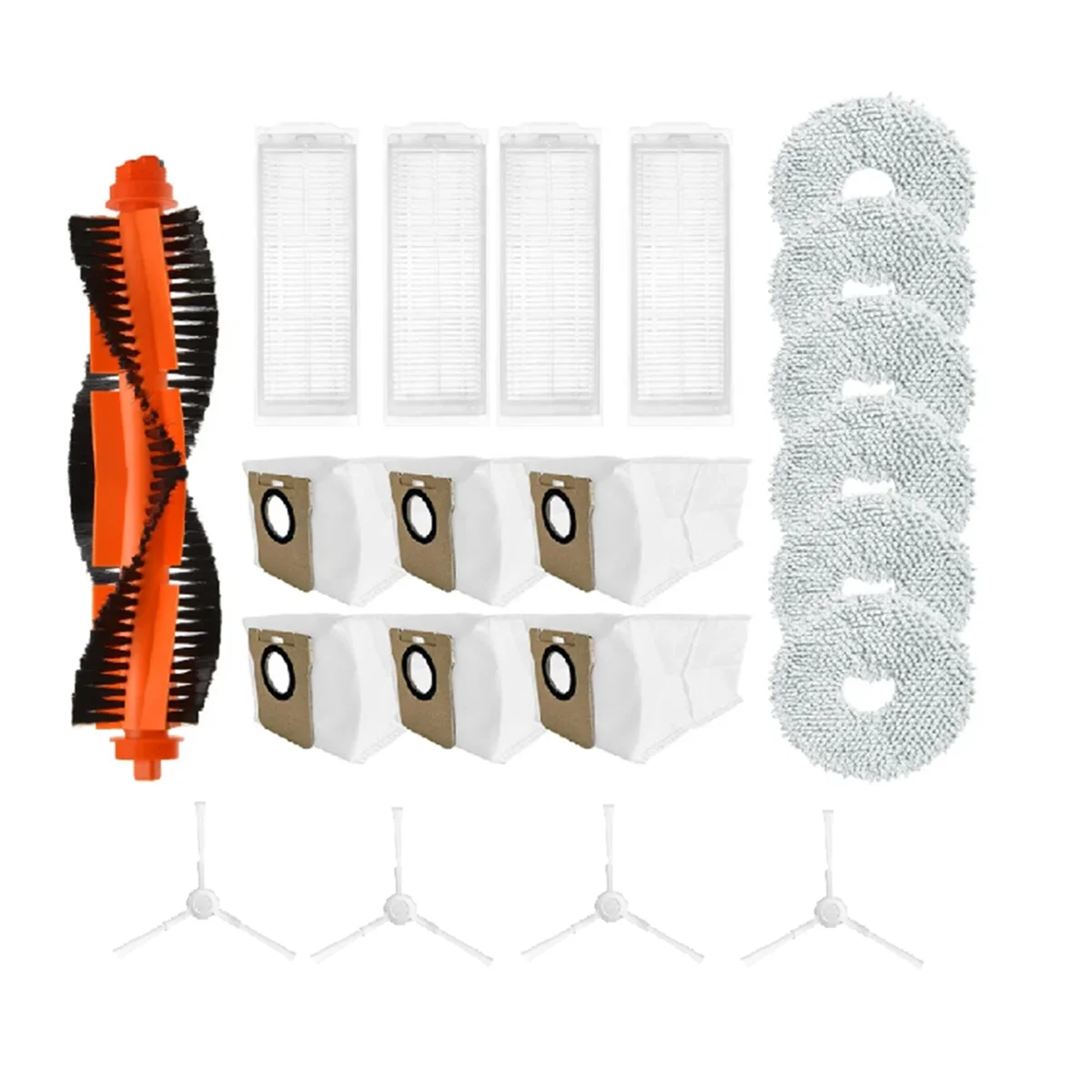 Аксессуары для робота-пылесоса Xiaomi Mijia M30 Pro /C107, основная щетка, Швабра, ткань, тряпка, набор фильтров, мешок для пыли, боковая щетка