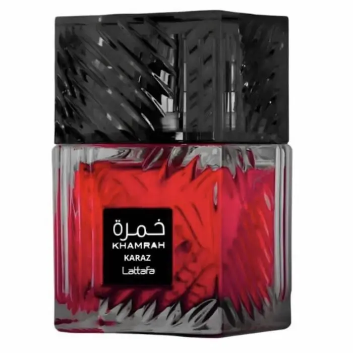 

Lattafa KARAZ Ванильный теплый пряный янтарь, парфюмерная вода с корицей, стойкий аромат для унисекс, 3,40 унции/100 мл макияжа