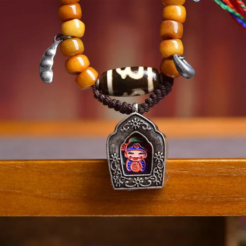 Backflow Bone Large Intestine 108 Crafts Agate God Of Wealth Beads Niche A Statue Of Buddha P