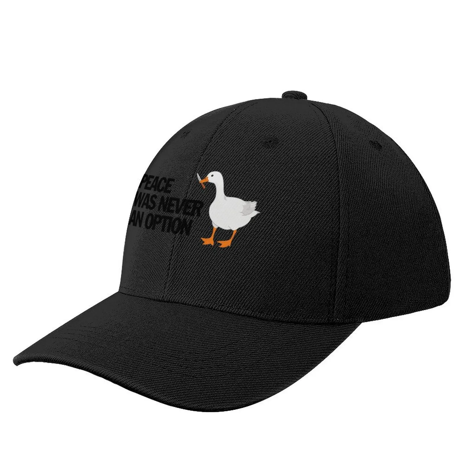 

Peace was never an Option - Funny Goose Memes Baseball Cap Sunscreen Big Size Hat Military Tactical Cap Hat men Woman Men's