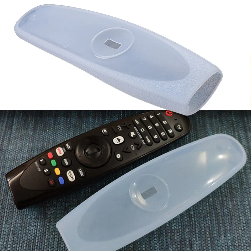 1PCS Silicone Remote Control Protective Cover For TV AN-MR600/650 AN-MR18BA/19BA/20BA Thicken Shockproof Sleeve Transparent