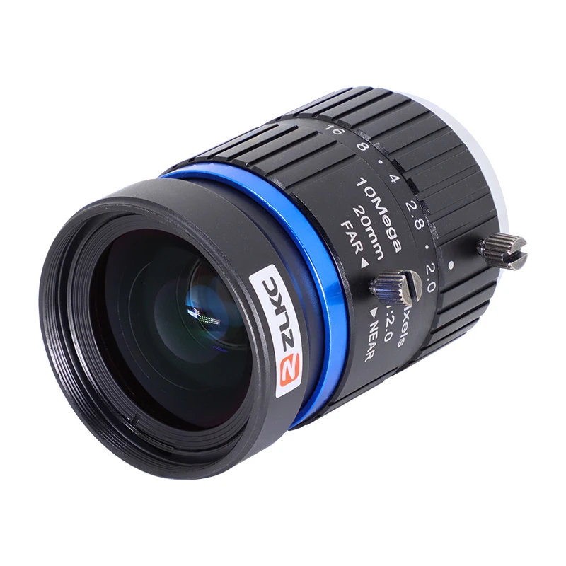 ZLKC 10MP Lens FA F1.4 Large Aperture 1 Inch C Mount Camera Lens 100mm 16mm 20mm 25mm 35mm 50mm Fixed Focus Machine Vision Lens