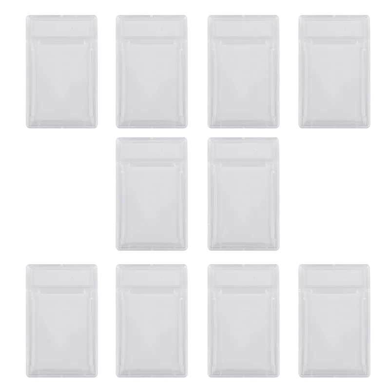 

A72T, 10 шт., защитный чехол для коллекционных карточек, акриловые прозрачные градуированные держатели для карточек с положением этикетки, твердые рукава для карточек