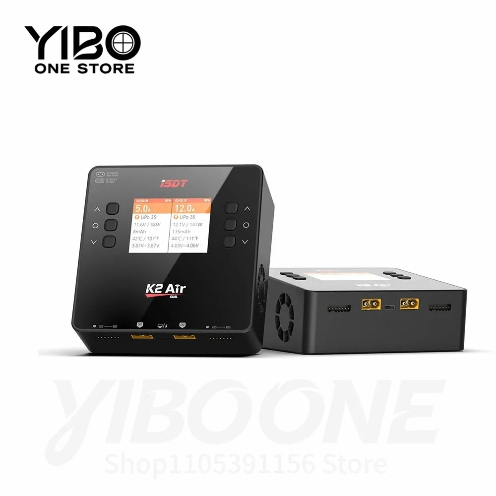 K2 Air AC 200W DC 500Wx2 20A Dual Channel Balance Lipo Charger Discharger for Lipo NiMh Pb Battery , TypeC30W output