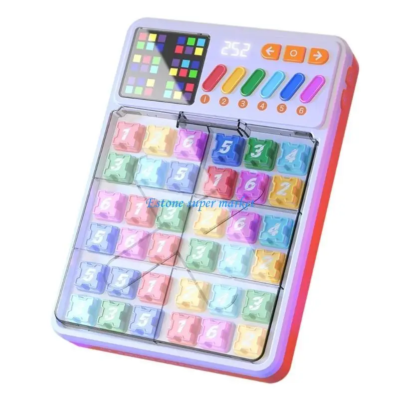 090B Brainstorm Math Puzzle Game With Feedback Portable Educational Tool For 6-12 Year Olds