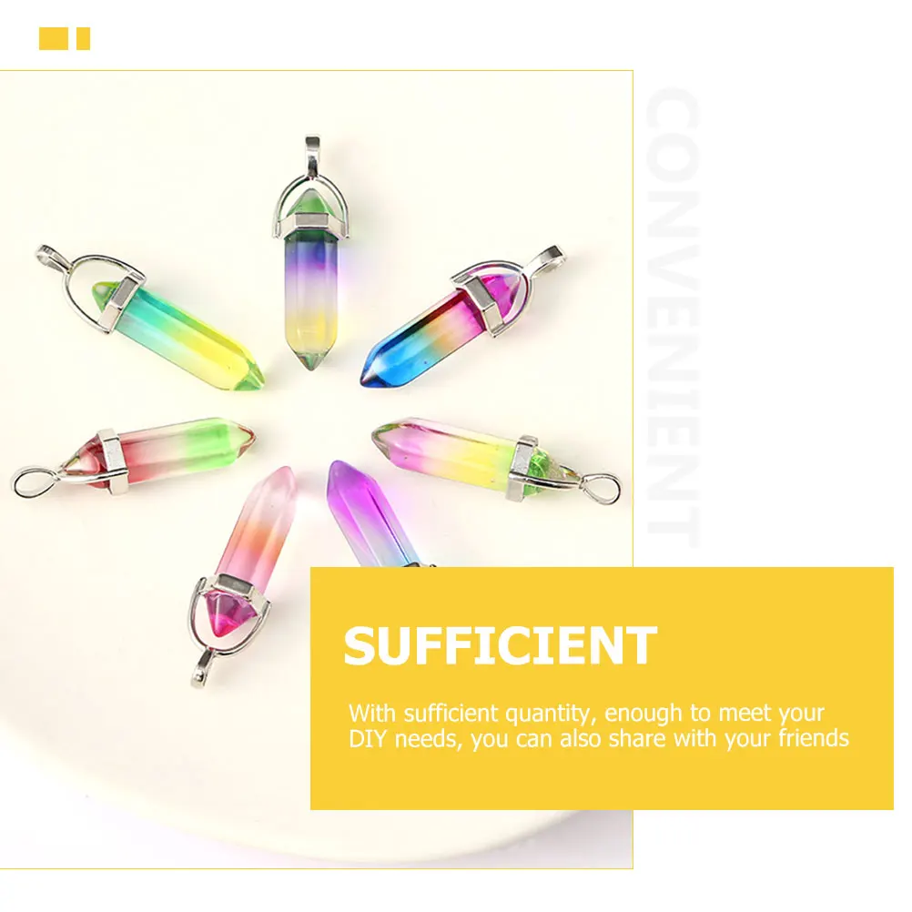 

7Pcs Premium Material Pendants Durable Stylish Eye-Catching DIY Necklace Pendant Earring Charms Jewelry Making Accessories