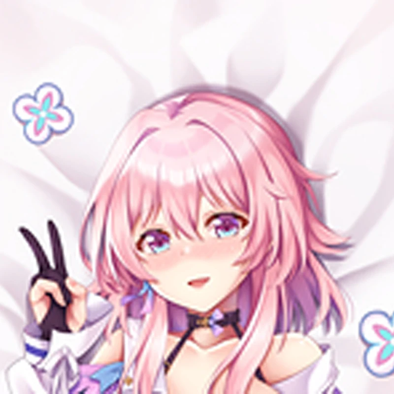 

Dakimakura Anime Pillow Cover March 7th Double Sided Print 2Way Cushion Cover Xmas Gifts
