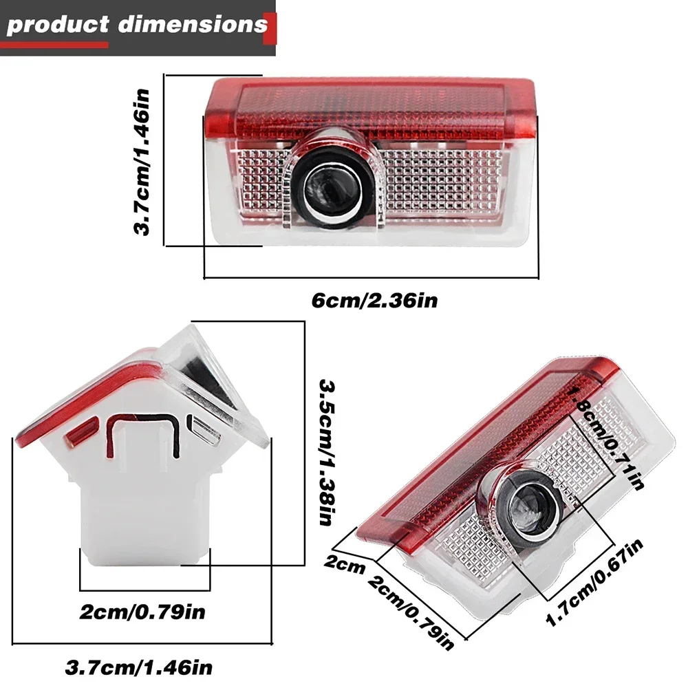 Lámpara de decoración láser para puerta de coche, lámpara fantasma para mercedes-benz ABC MM ML GLA GLS E class w176 w205 w166 w246 w212, 4 piezas