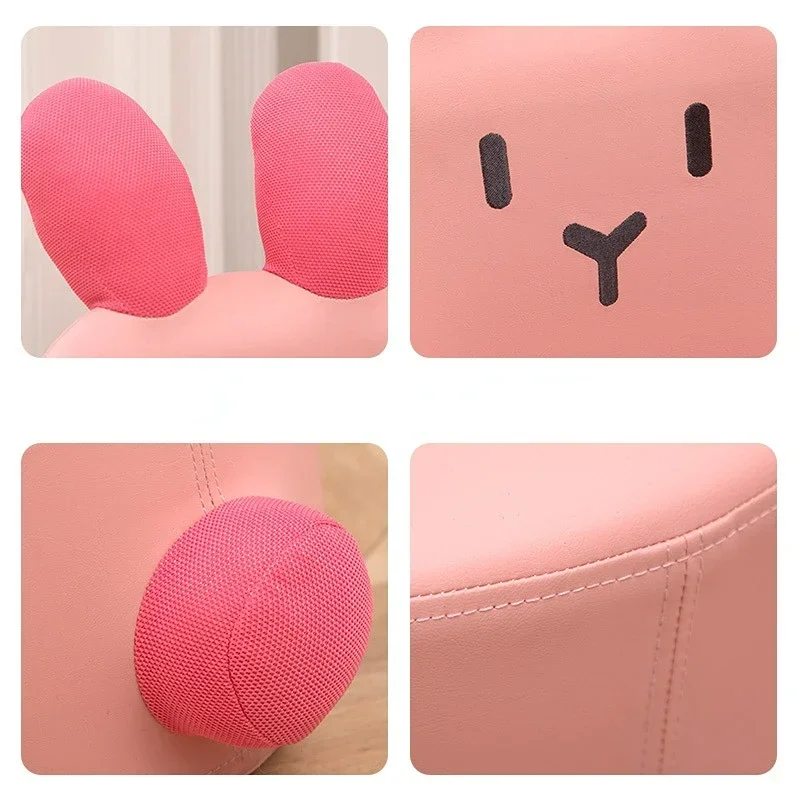 Children chair leather lazy sofas casual seat baby sofa cute cartoon kids reading chairs pouf