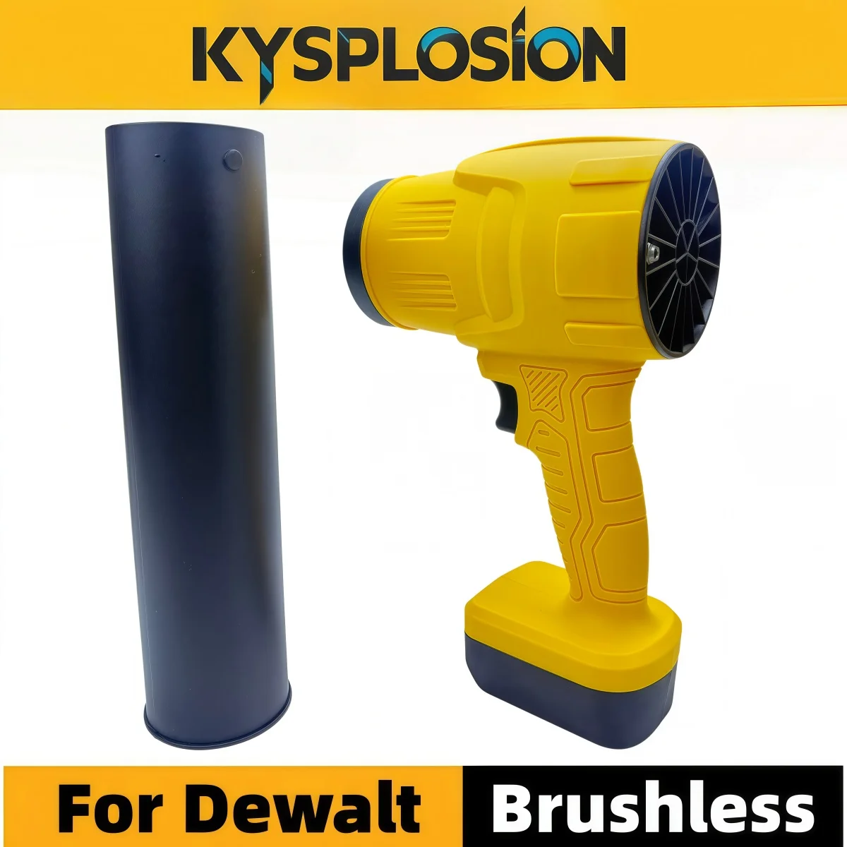 Cordless Leaf Blower Compatible with Dewalt Battery & Charger, Lightweight Handheld Leaf Blower with Extended Nozzle for Patio