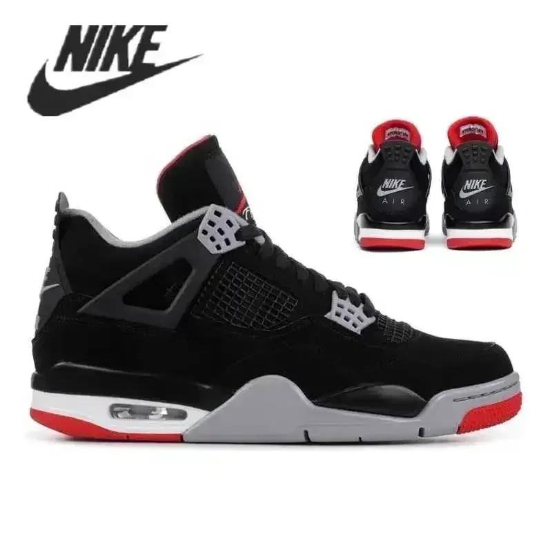 Nike Air Jordan 4 jeansowe AJ4 oddychające męskie nowość autentyczne buty do koszykówki sportowe trampki