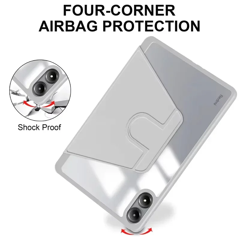 For Huawei Honor Pad X9a Case ELN2-W29 Honor Pad X9 Pro X10 Pro 11.5inch Tablet 360 Rotating Acrylic Clear Cover Pencil Holder - view 5