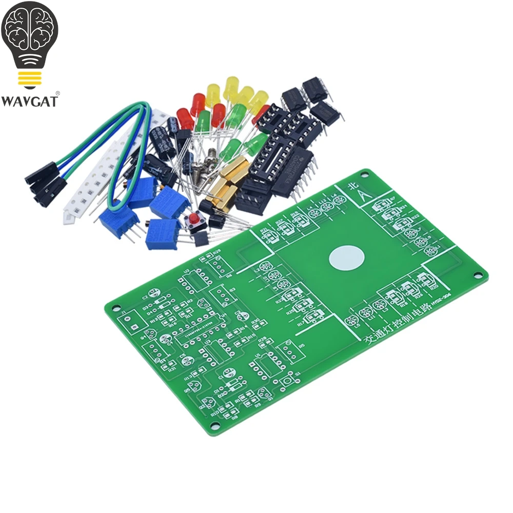 Traffic light control competition Kit Digital circuit principle adjustment and application skills experiment welding training