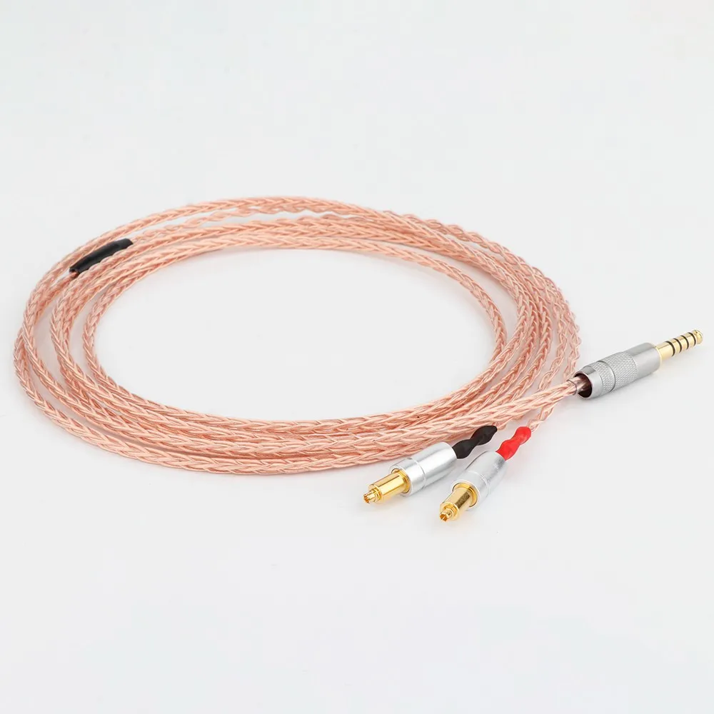 Preffair 실버 도금 OCC 이어폰 케이블, Shure SRH1540 SRH1840 SRH1440 용, XLR 3.5mm, 8 코어, 2.5mm, 4.4mm, 1 개