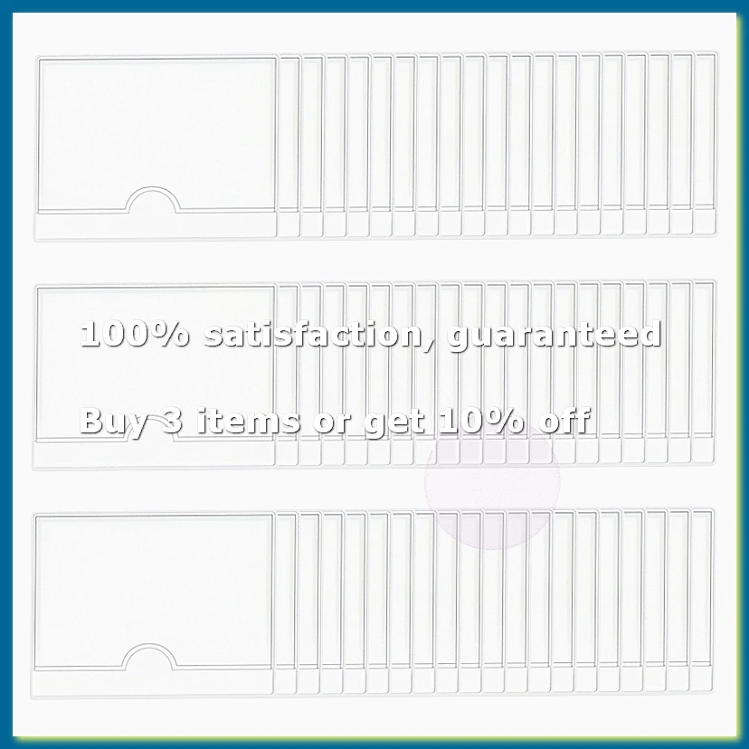 ●60Pcs Self-Adhesive Label Holder Card Pockets Label Holder Clear Library Card Holders with Top Open for Index Cards