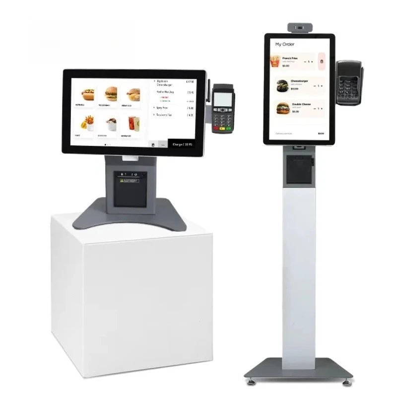 

15.6 21.5 Inch Full HD LCD Screen Multitouch Self-order Kiosk Touch Screen Self Service Ordering Kiosk Payment