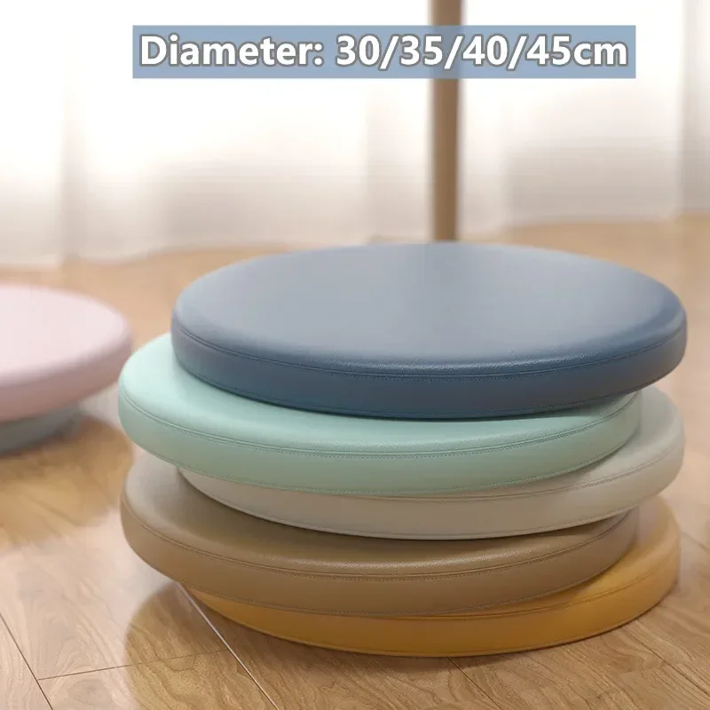 30/40/50cm Round Chair Cushion Memory Cotton Office Anti-slip Waterproof Anti-fouling Cushion Home Thicken Soft Back Pillows