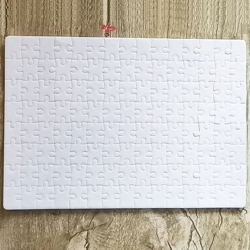 Picture 4: 10 Sets Sublimation Paper Picture Frame Jigsaw DIY Thermal Transfer Custom Puzzle for Heat Press Printing Crafts