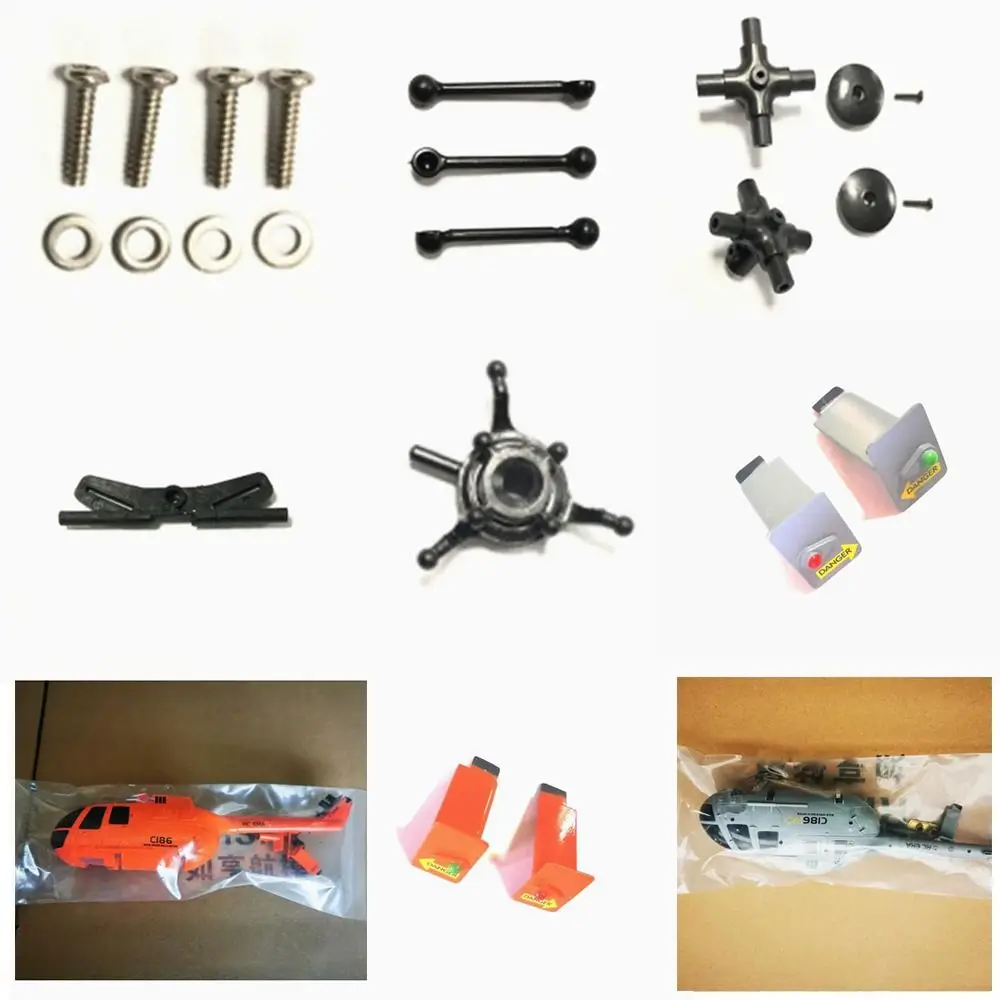 

High Quality Universal C186 Remote Control DIY C186 Parts Black Aircraft Accessories Aircraft Accessories Cross Disk Group