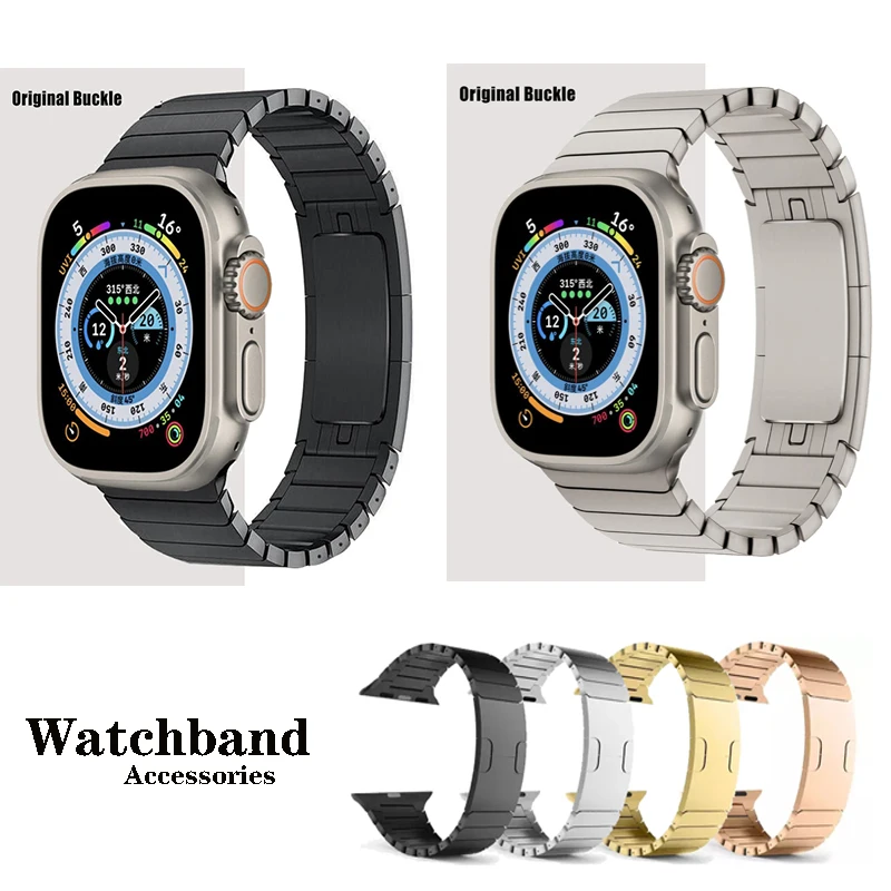 Stainless Steel Strap Metal Bracelet For Apple Watch Band iwatch Ultra 49mm 42mm 44mm 41mm 45mm 38mm 40mm Wristband tandorio 200m diver automatic watch for men pvd case 41mm dial date nh35 movement ceramic bezel steel or rubber strap