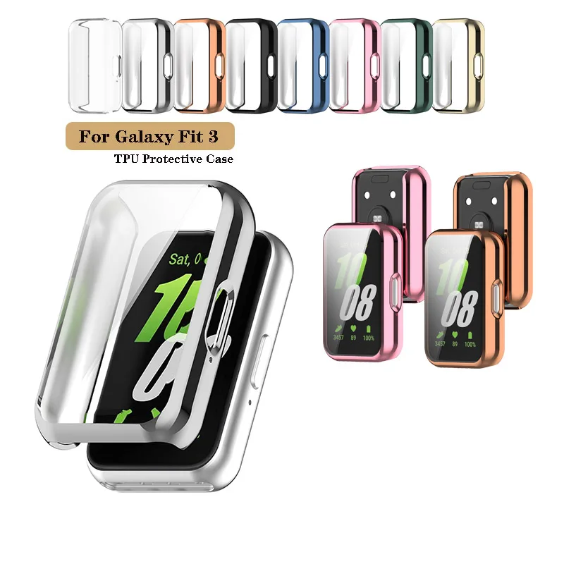 TPU Anti-scratch Cover Case Screen Protector for Samsung Galaxy Fit 3 SM-R390