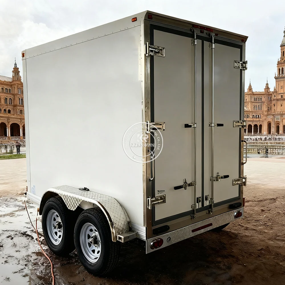 2025 Glass Door Chest Freezer Trailer Ice Cream Deep Freezer Trailer Transparent Ice Cream Refrigerator