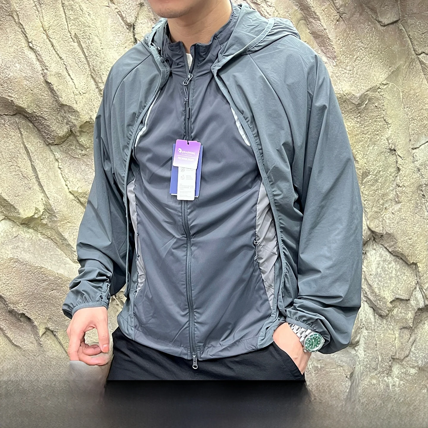 

Two-in-One Outdoor Cycling Jaet Men's Women's Faionable All-Season Travel Vest Stand Fit Youth Trend Autumn Zipper