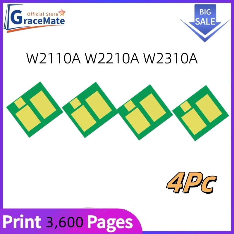 W2110A W2210A W2310A 4PCS Toner Cartridge chip for HP M282nw M282 M283 M283fdn M283cdw M255 M255dw M255nw M283fdw 283fdw