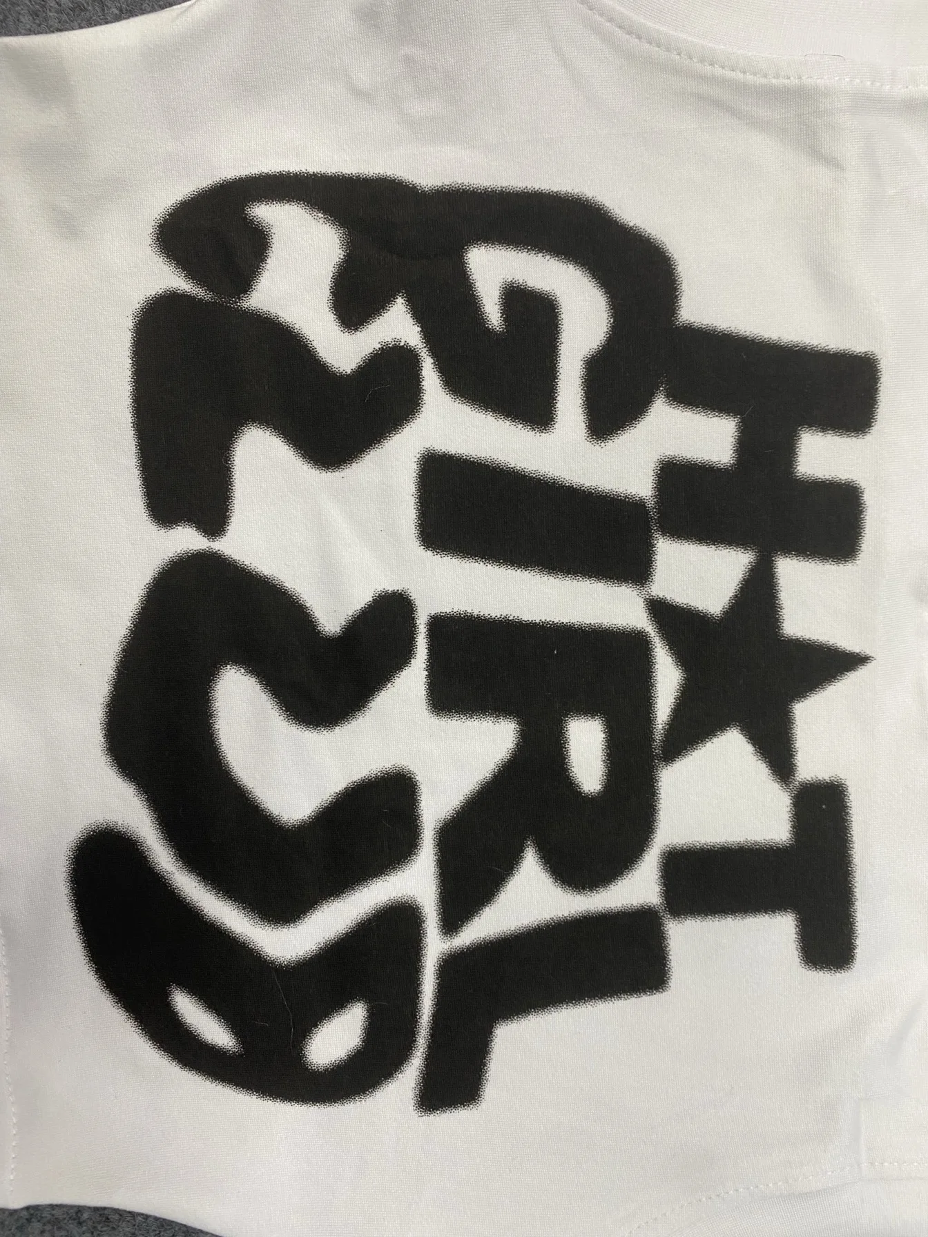 

European and American retro creative letter printed high street sexy hot girl summer Y2K sleeveless crop top