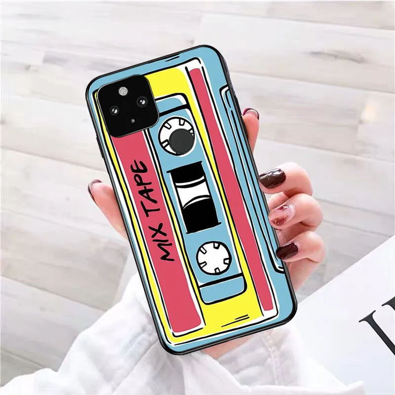 Vintage Cassette Tape Retro Phone Case for Google Pixel 10 9 Pro XL 9A 8 7 6 Pro Pixel 8A 7A 6A Pixel 8 7 6 5 Funda