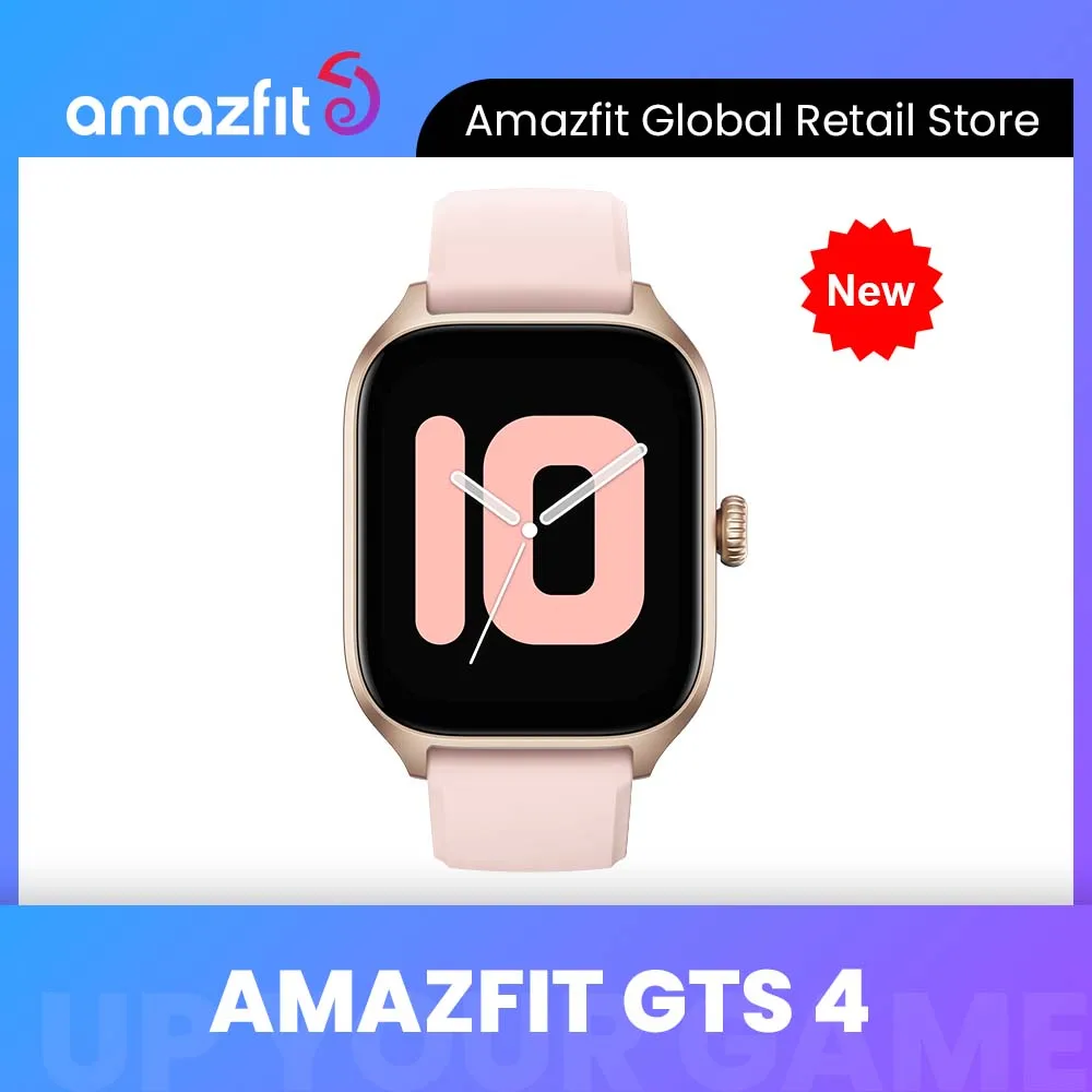 [Ship From Russia] Amazfit GTS 4 43mm Smartwatch 150+ Sports Modes 24/7 Health Management Smart Watch Dual-band For Android IOS