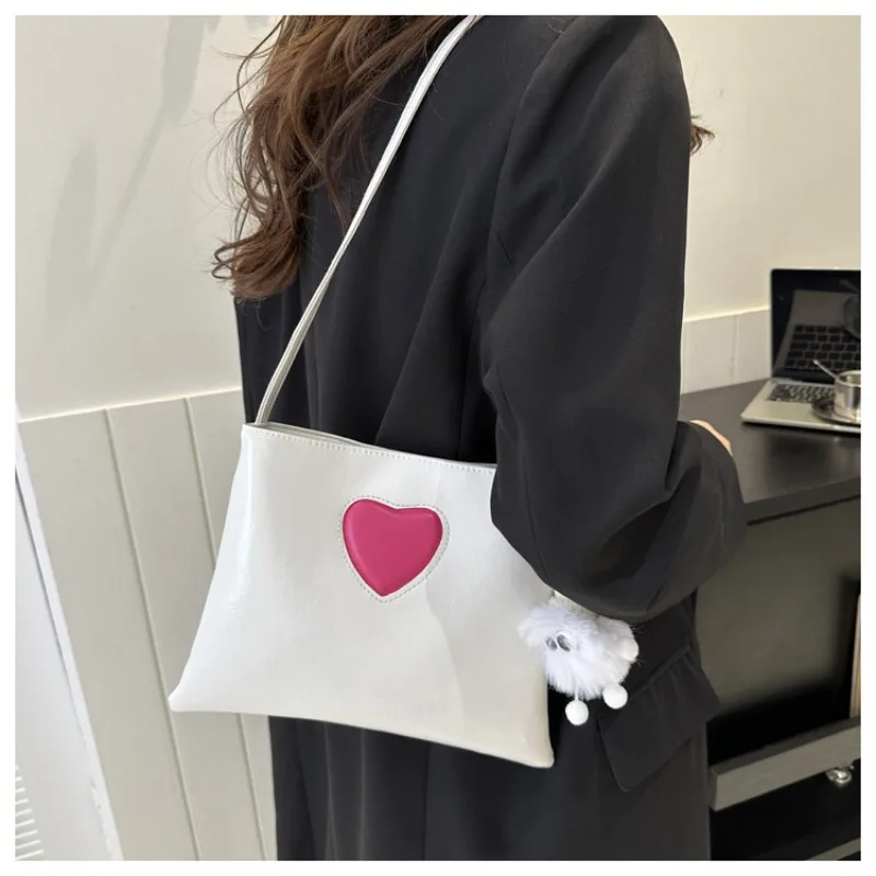 Fashion Commuter Handbag Small Shoulder Bag Fresh Exotic Female Shoulder Underarm Bag Textured Tote Luxury Brand Shoulder Bag