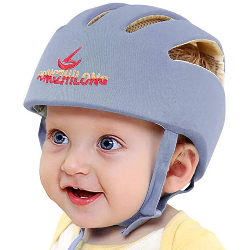 Infant Baby Helmet for Crawling Running Soft Adjustable Cap When Learning to Walk, Children Walking Hat Toddler Helmets