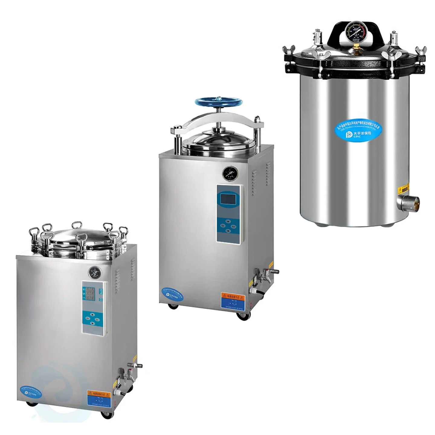 High-precision pressure sensor autoclaves for research laboratories for accurate temperature control and data recording
